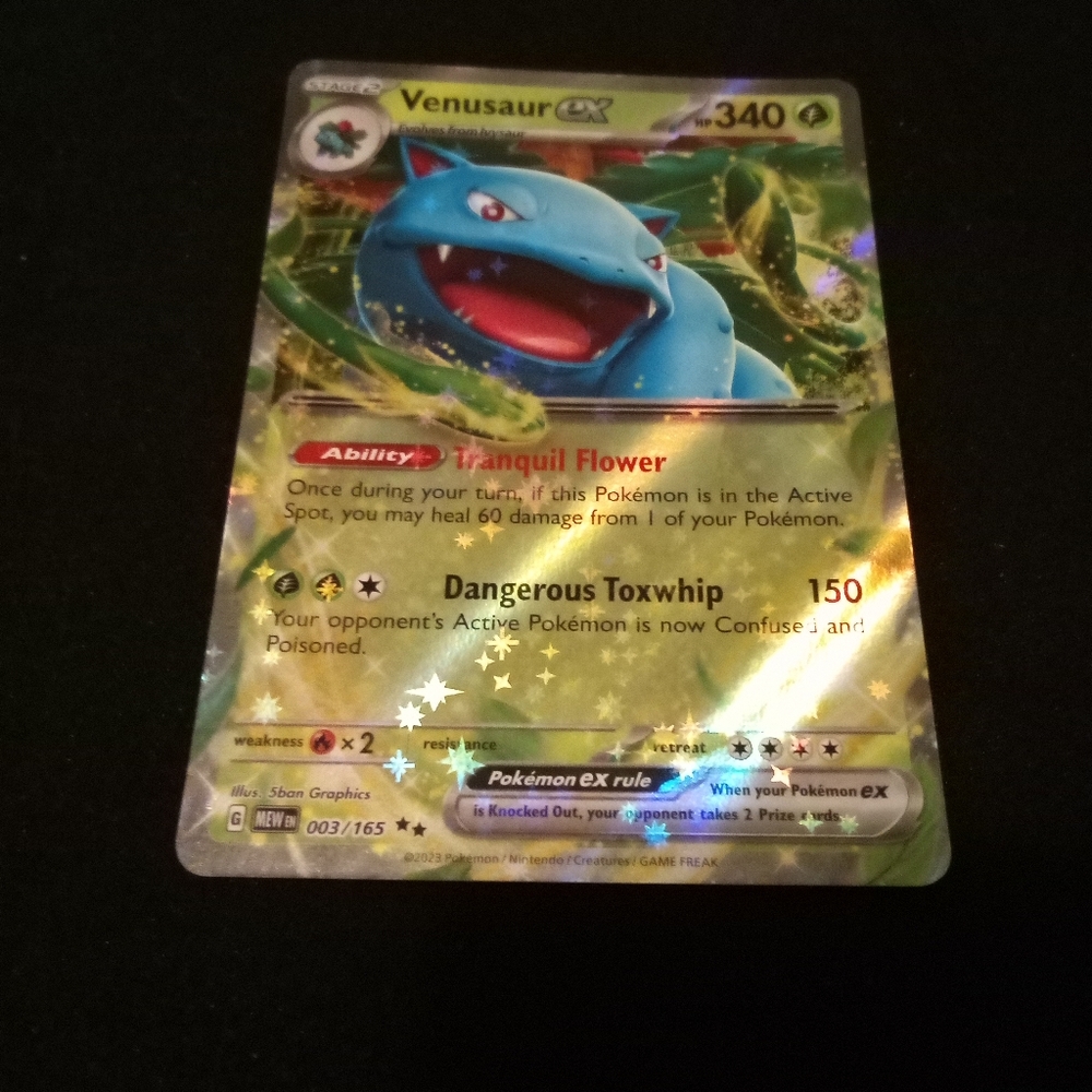 Pokemon Venusaur ex 003/165 SV: Scarlet & Violet 151 Double Rare Holo